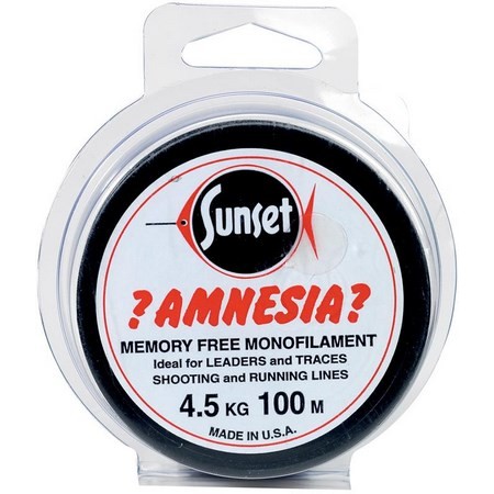 Hilo Sunset Amnesia 100m 3.6kg y 4.5kg – Transparente y Rojo